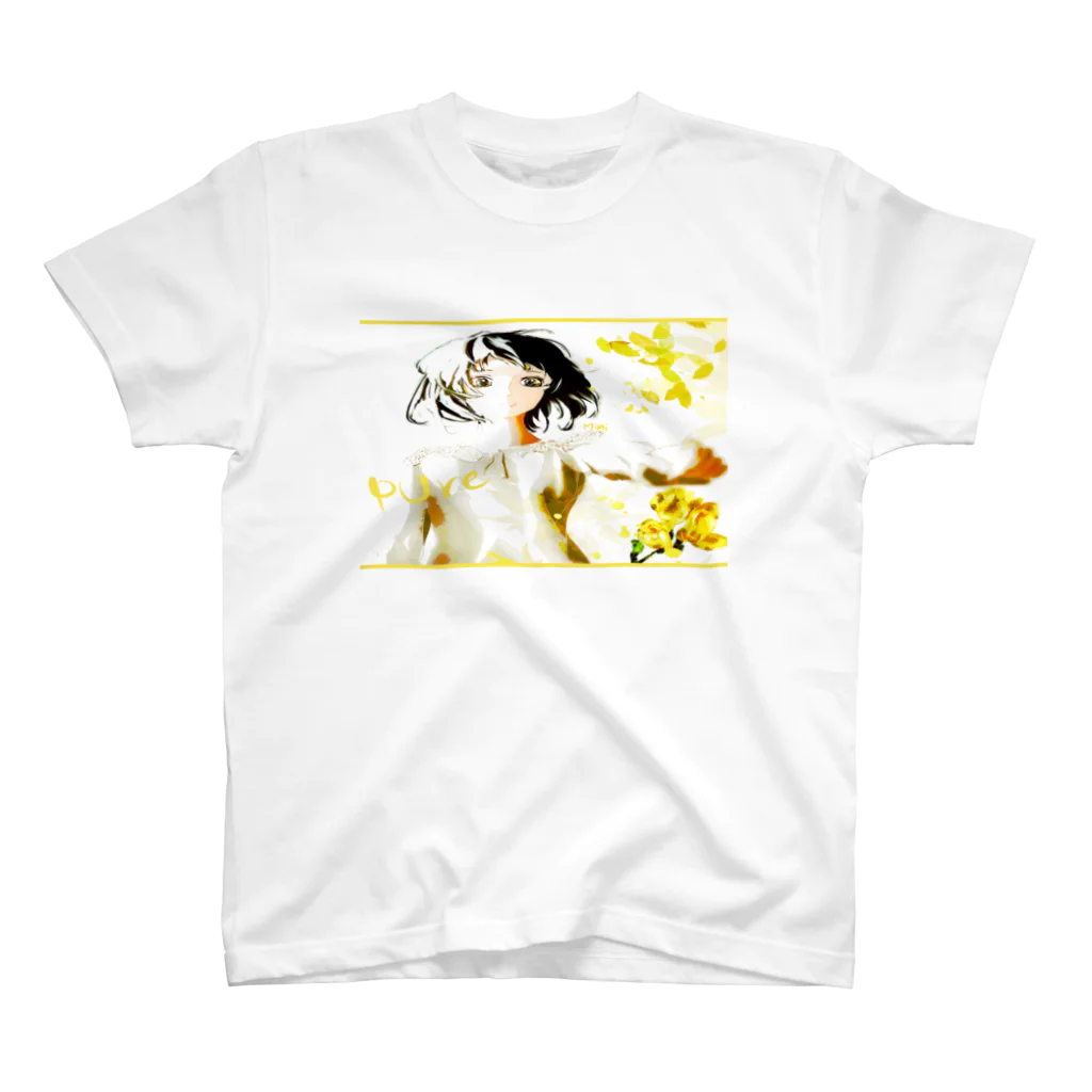 mimicolorのフリージアの花 スタンダードTシャツ