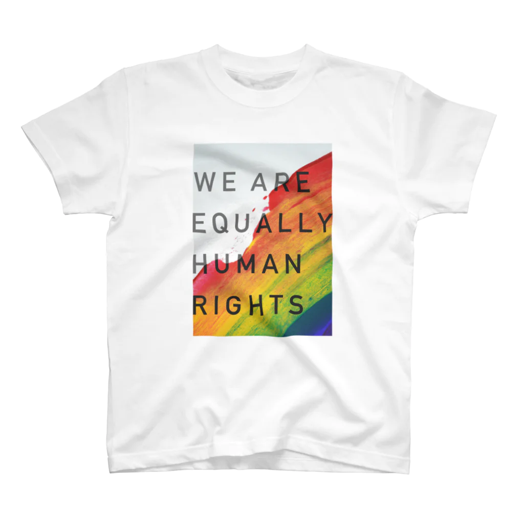 MONETのWE ARE EQUALLY HUMAN RIGHTS スタンダードTシャツ