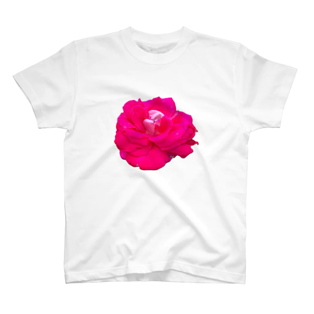 Flower Flower。の夏、祖母が育てた花。 Regular Fit T-Shirt