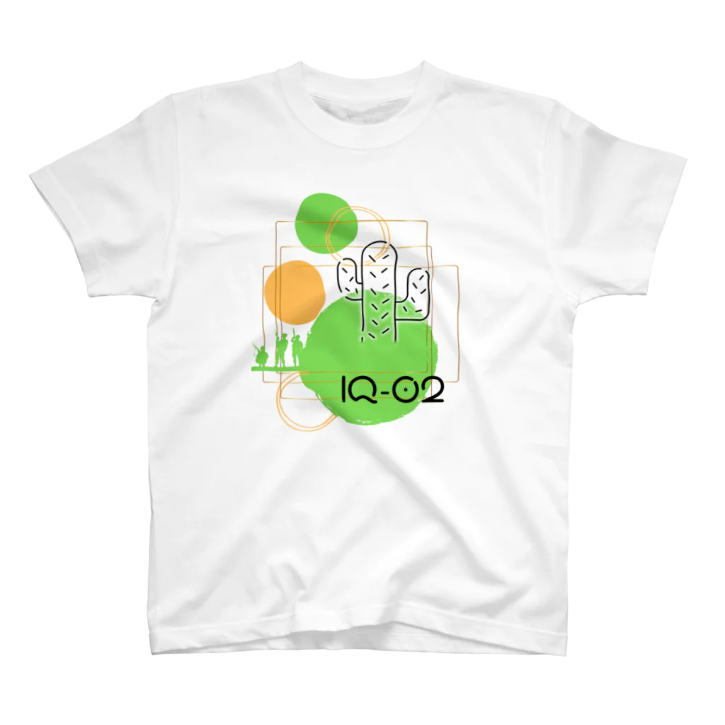 IQ02_sabotenのサボテンシリーズ スタンダードTシャツ