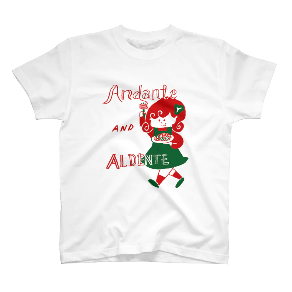 tanakasakiのAndante AND ALDENTE スタンダードTシャツ