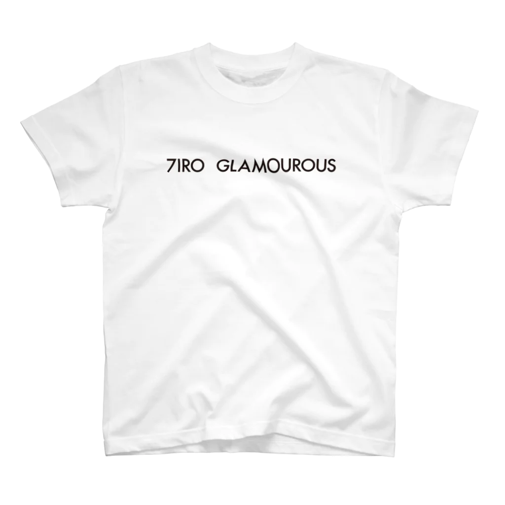 7IRO GLAMOUROUSの※ノエルあり黒文字 7IRO GLAMOUROUSシンプルロゴ  スタンダードTシャツ