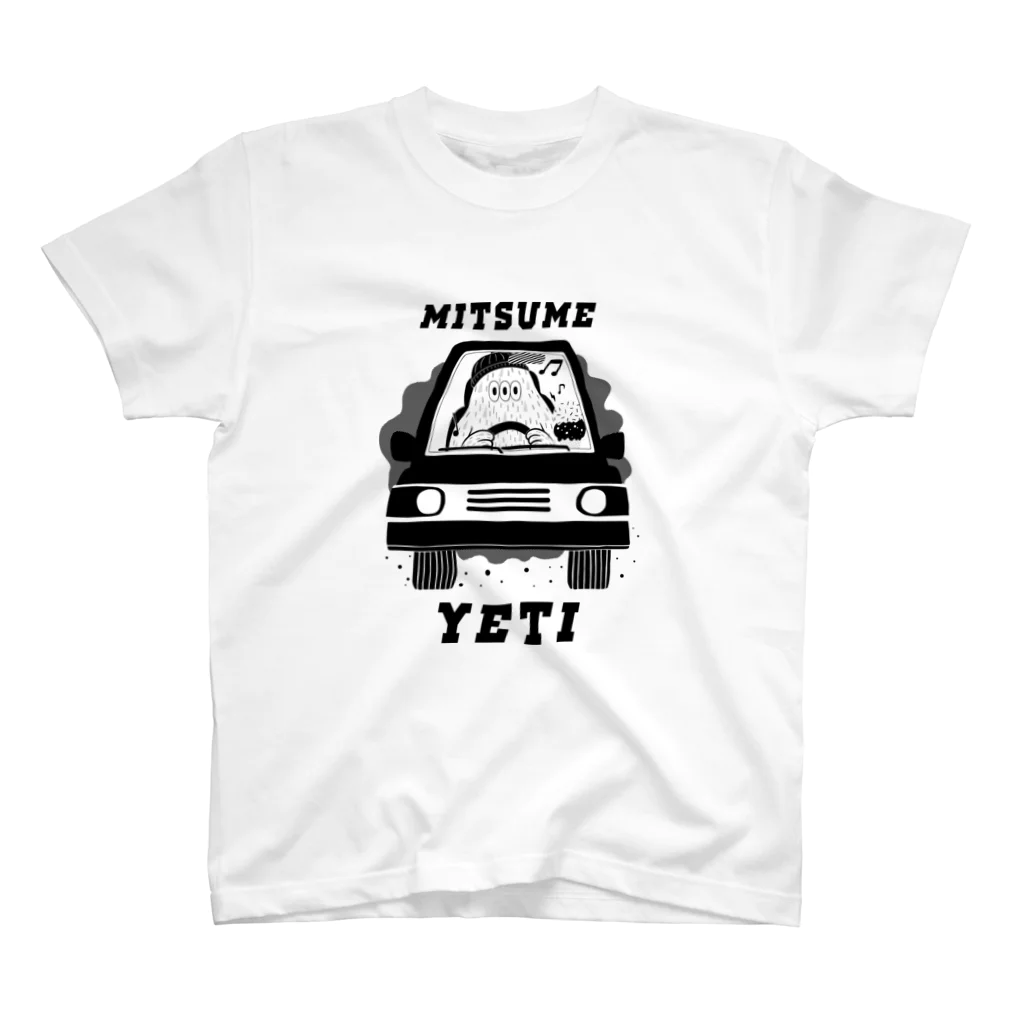 ayumi_f_walqsのmitsume_YETI_monochrome Regular Fit T-Shirt