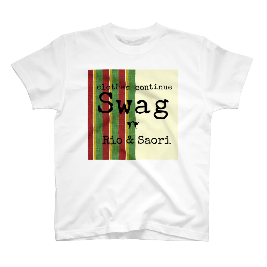 Swagのswagロゴ Tシャツ (Rio & Saori限定モデル) スタンダードTシャツ