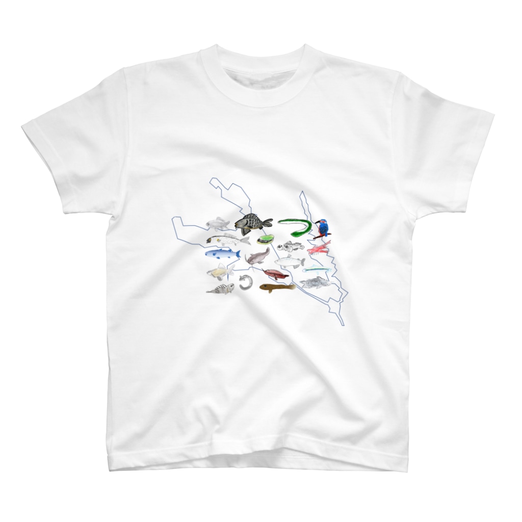 kasumigauraACのみんなで描いた霞ヶ浦の生き物② Regular Fit T-Shirt