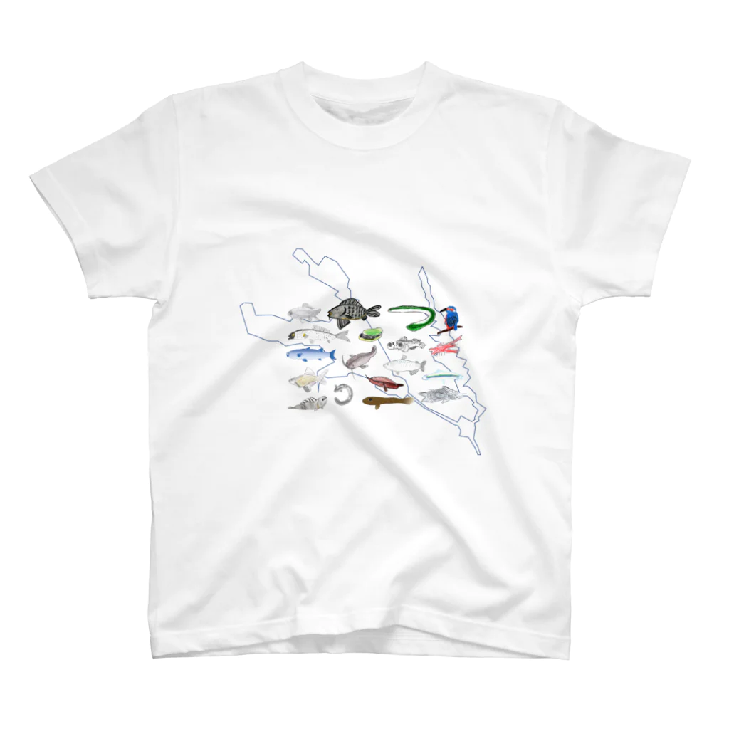 kasumigauraACのみんなで描いた霞ヶ浦の生き物② スタンダードTシャツ