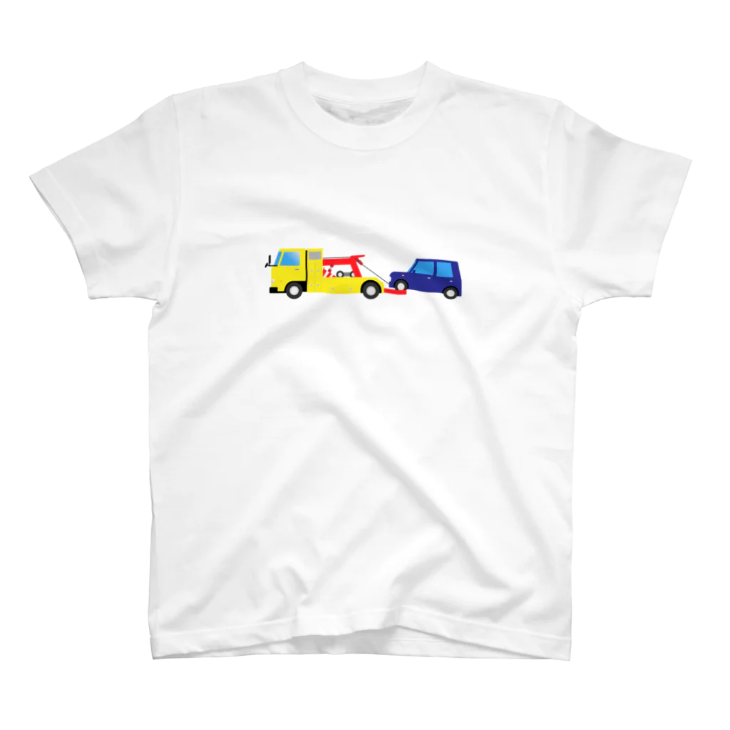 働く車・乗り物Tシャツ／KK商店のレッカー車 スタンダードTシャツ