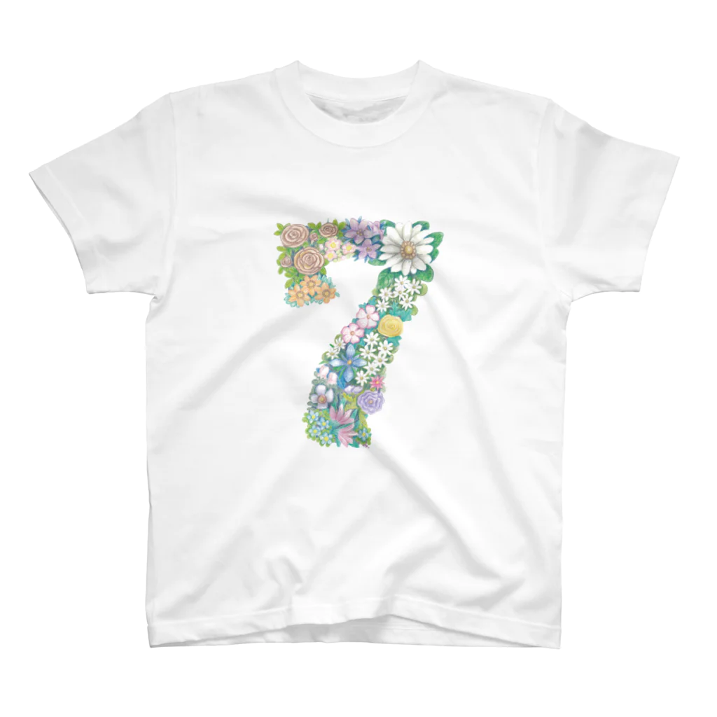 みちのそらのみちのそら7周年花7 Regular Fit T-Shirt