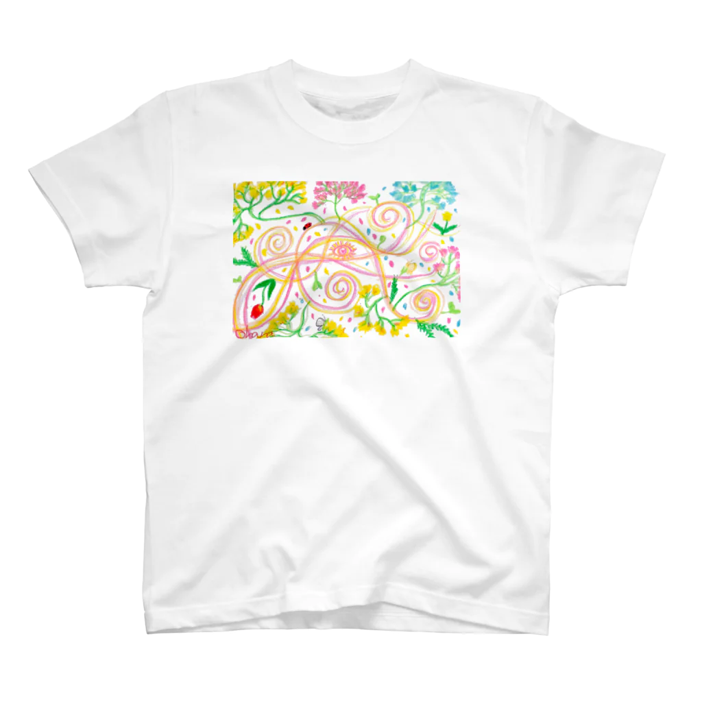 お華🌸🐝Ohanaの春の芽吹き🌸 スタンダードTシャツ