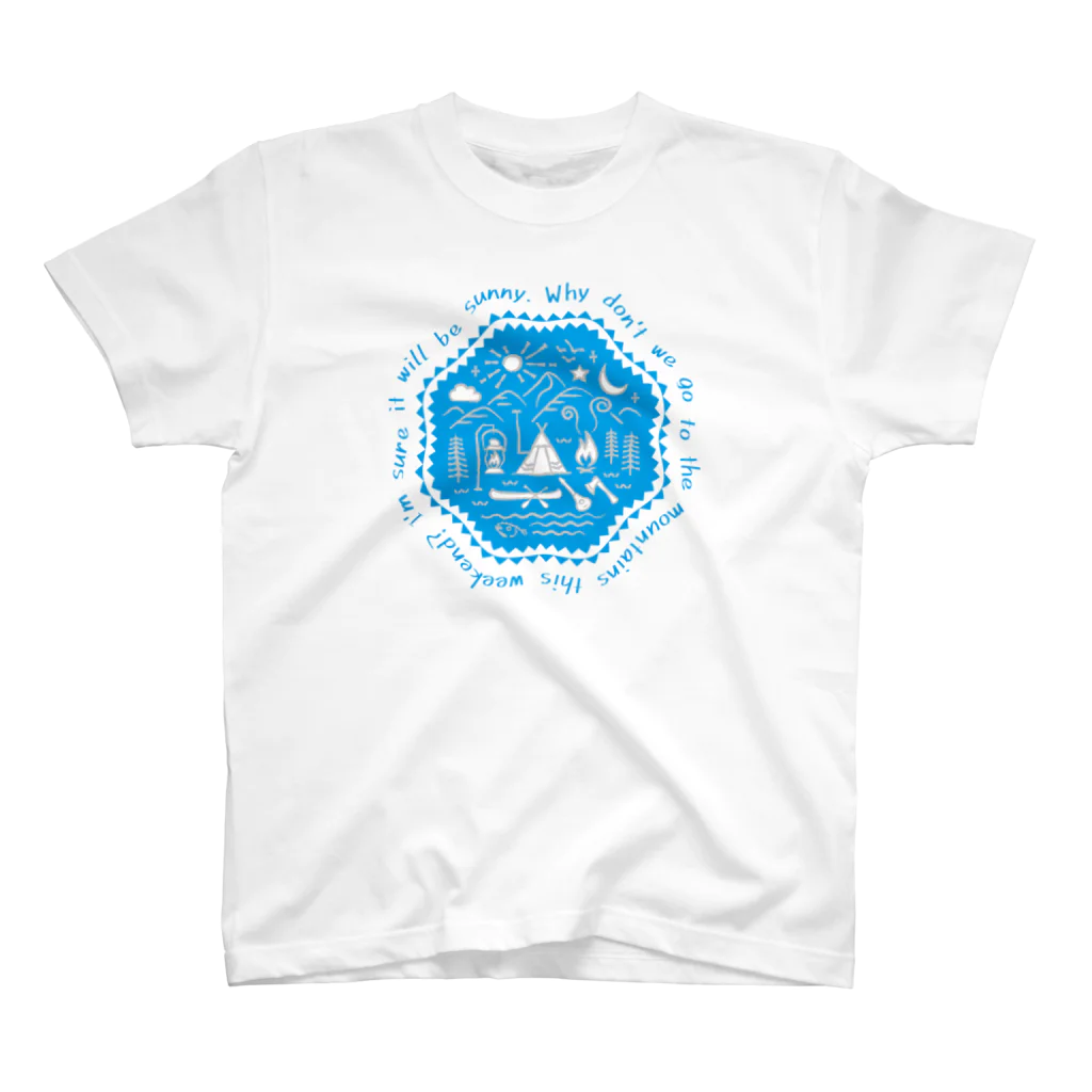 go campingのcamp site（sky） スタンダードTシャツ