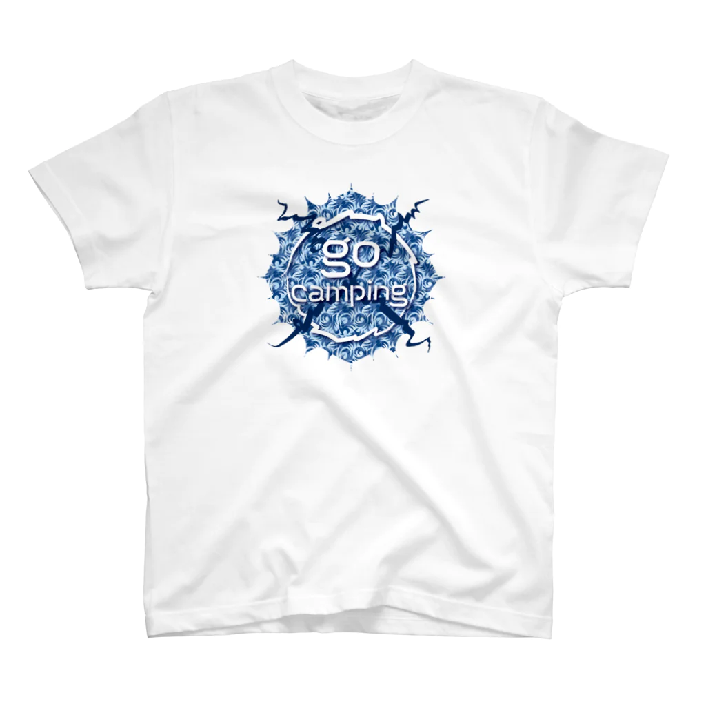 go campingのgo camping（surf blue） スタンダードTシャツ