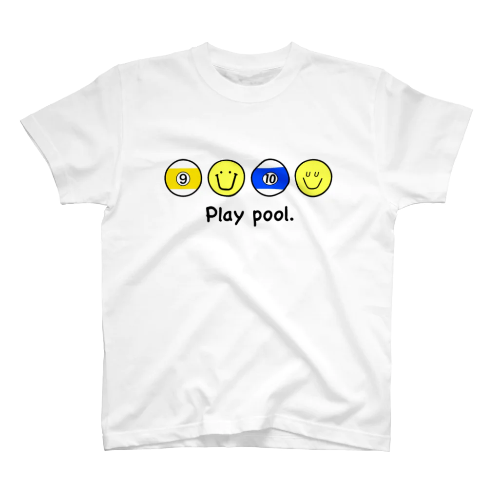 LOCO.AYAのPlay pool ⑨と⑩ ビリヤードデザイン。 Regular Fit T-Shirt