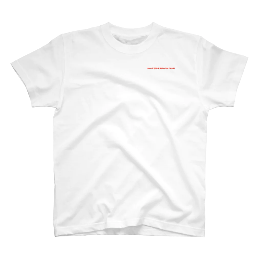 HALF MILE BEACH CLUBのSURF AWAY - RED スタンダードTシャツ