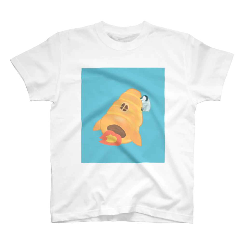 nagisa-ya(なぎさや) ペンギン雑貨のチョココロネロケット Regular Fit T-Shirt