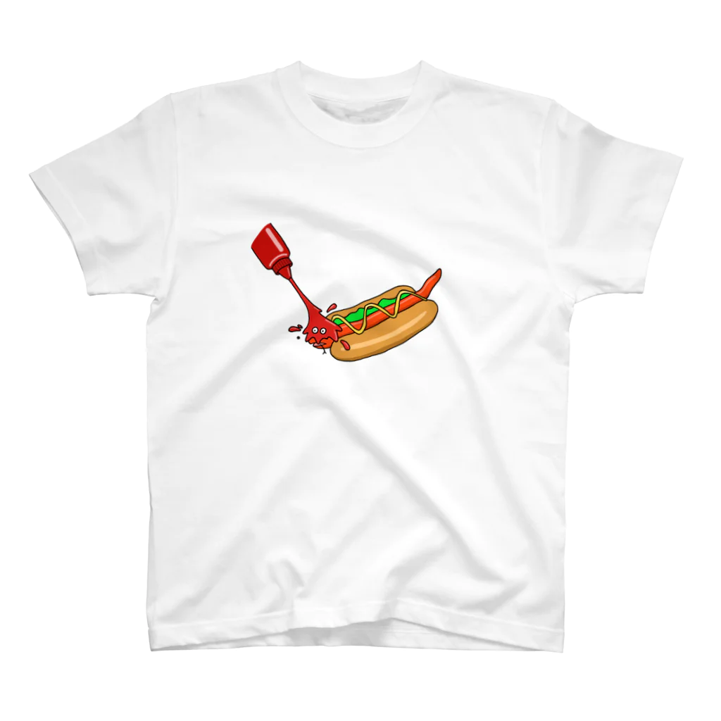 ドカンアナゴのホットドック Regular Fit T-Shirt
