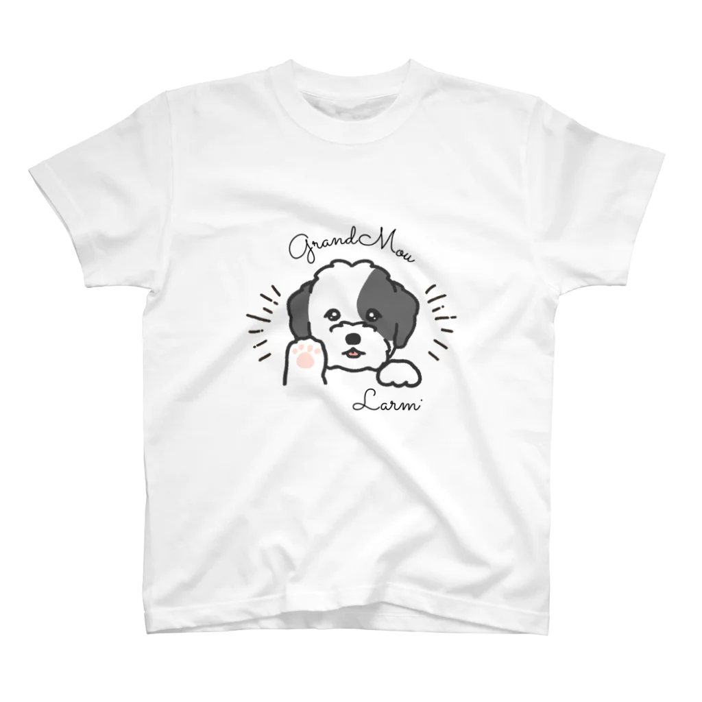 GRAND MOU《ぐらんむー》の ラルム オールドイングリッシュシープドッグ スタンダードTシャツ