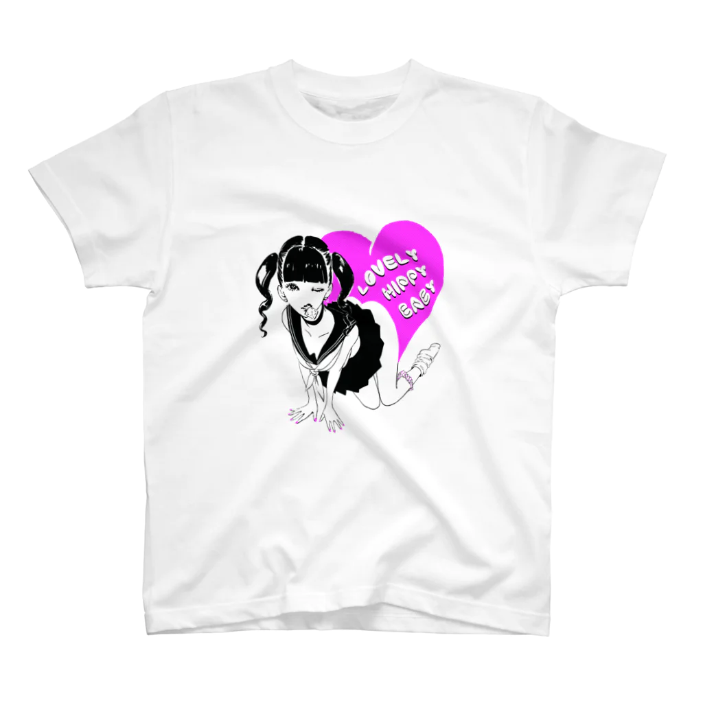 花岡 すーじーのLOVELY HIPPY BABY-bl スタンダードTシャツ