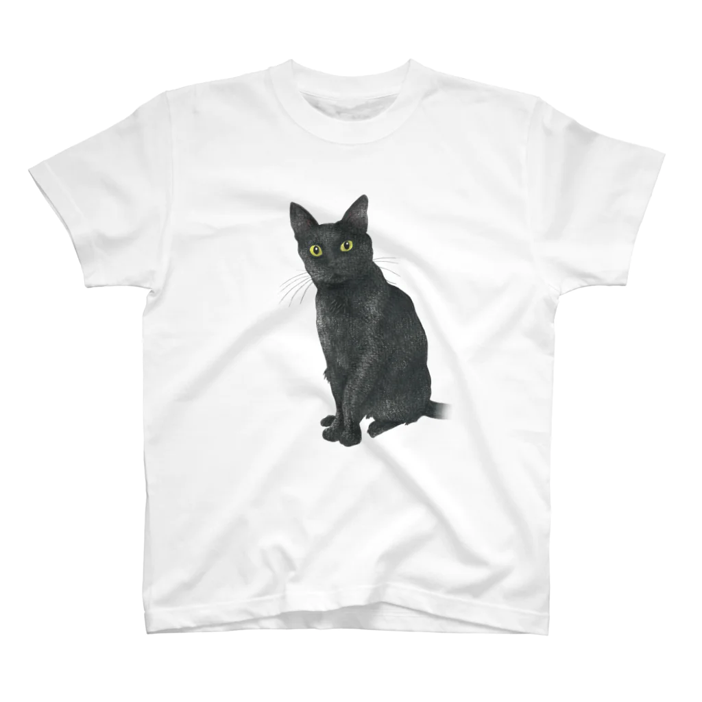 いぶりねっこの黒猫のクロロ スタンダードTシャツ