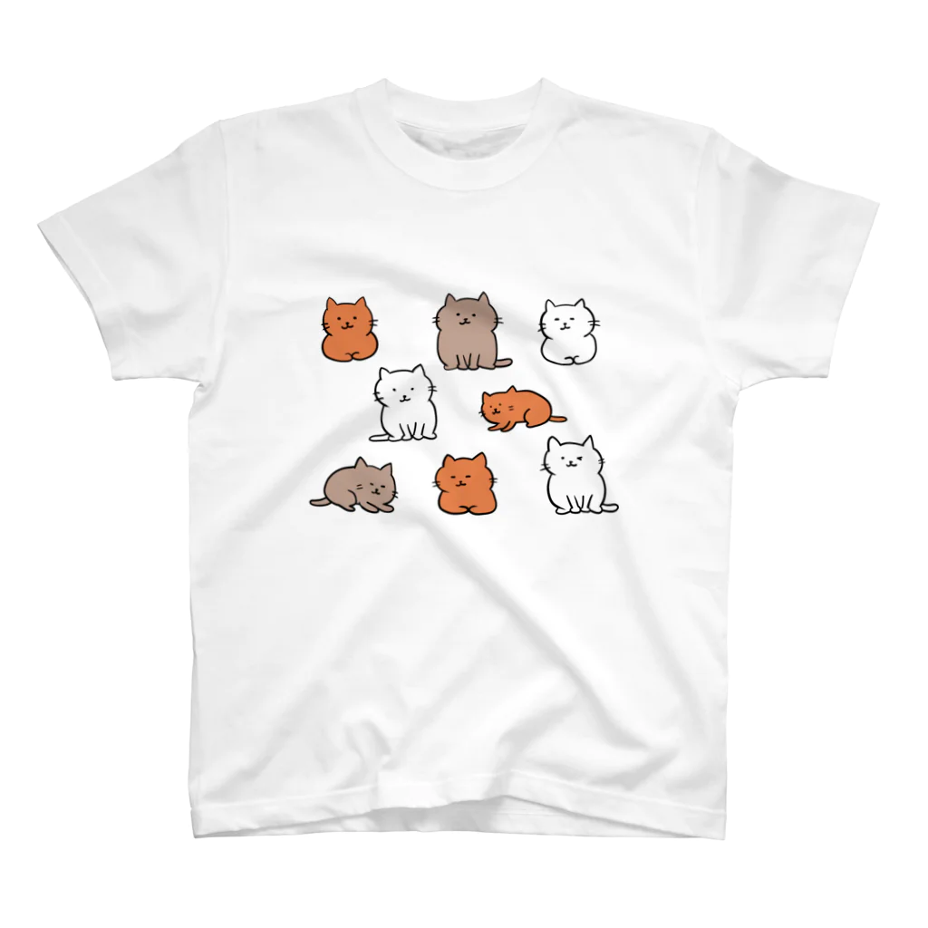 肉球書庫（絵）の猫ちゃんたち Regular Fit T-Shirt