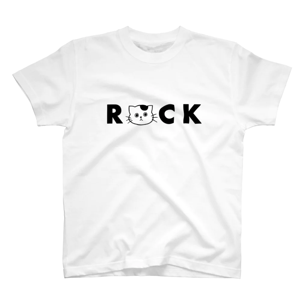 まるっともふもふ白黒にゃんずのニャンROCK Regular Fit T-Shirt