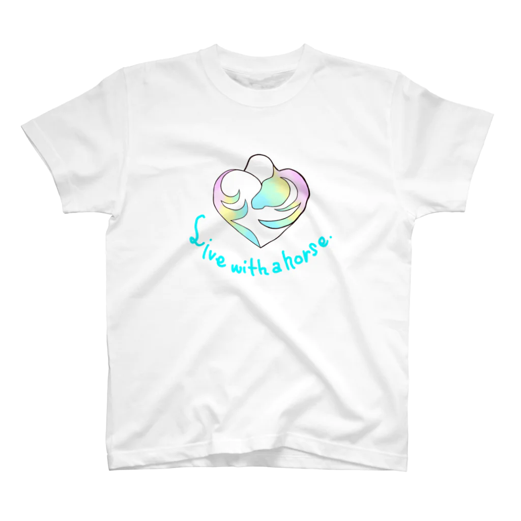 ✩initium✩のおうまのはぁと（パステル） Regular Fit T-Shirt