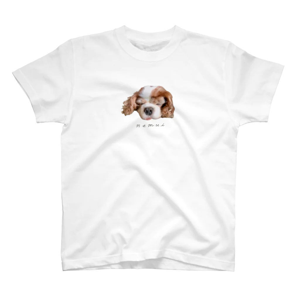 はっぴーおもちの舌をしまうの忘れて寝てる犬 Regular Fit T-Shirt