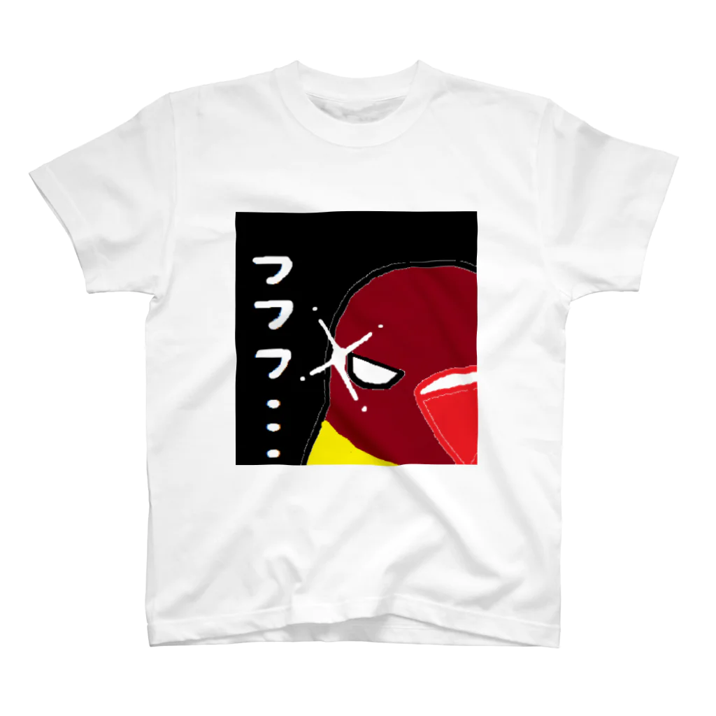 akink(ｱｷﾝｺ)のボタンインコのねらい スタンダードTシャツ