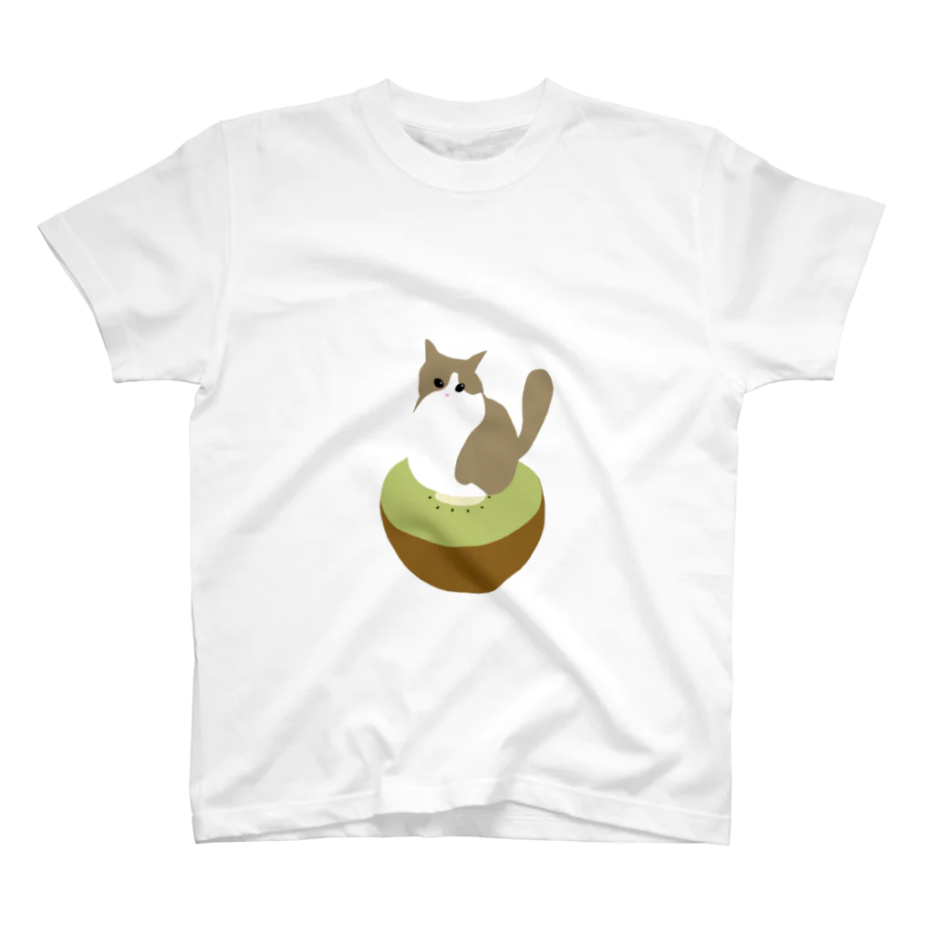キウイ猫のキウイ猫 티셔츠