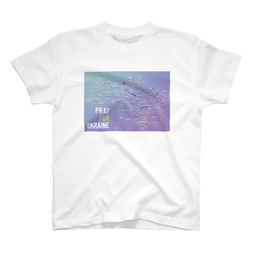 おもしろ地理 公式SHOPのUkrainearth（Emotional） スタンダードTシャツ