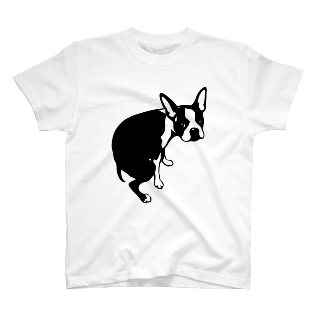 ぼすとんずのボストンテリアうんちの犬 スタンダードTシャツ