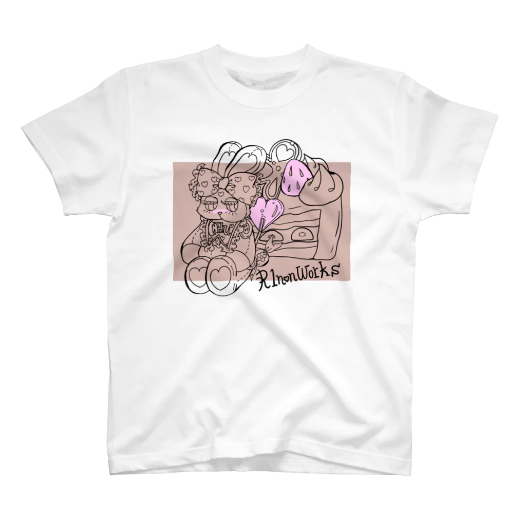 🌷R1nonWorks（りのんわーくす）🌷のラテ　ver スタンダードTシャツ