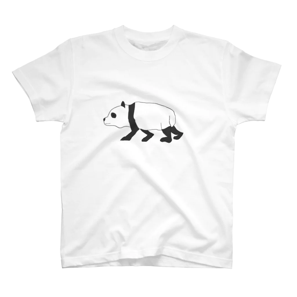 フクロウナギのいきものがかりのパンダTシャツ スタンダードTシャツ