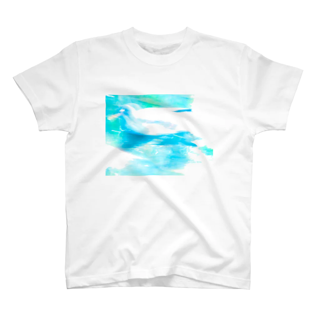 忘れないでの波の鳥 Regular Fit T-Shirt