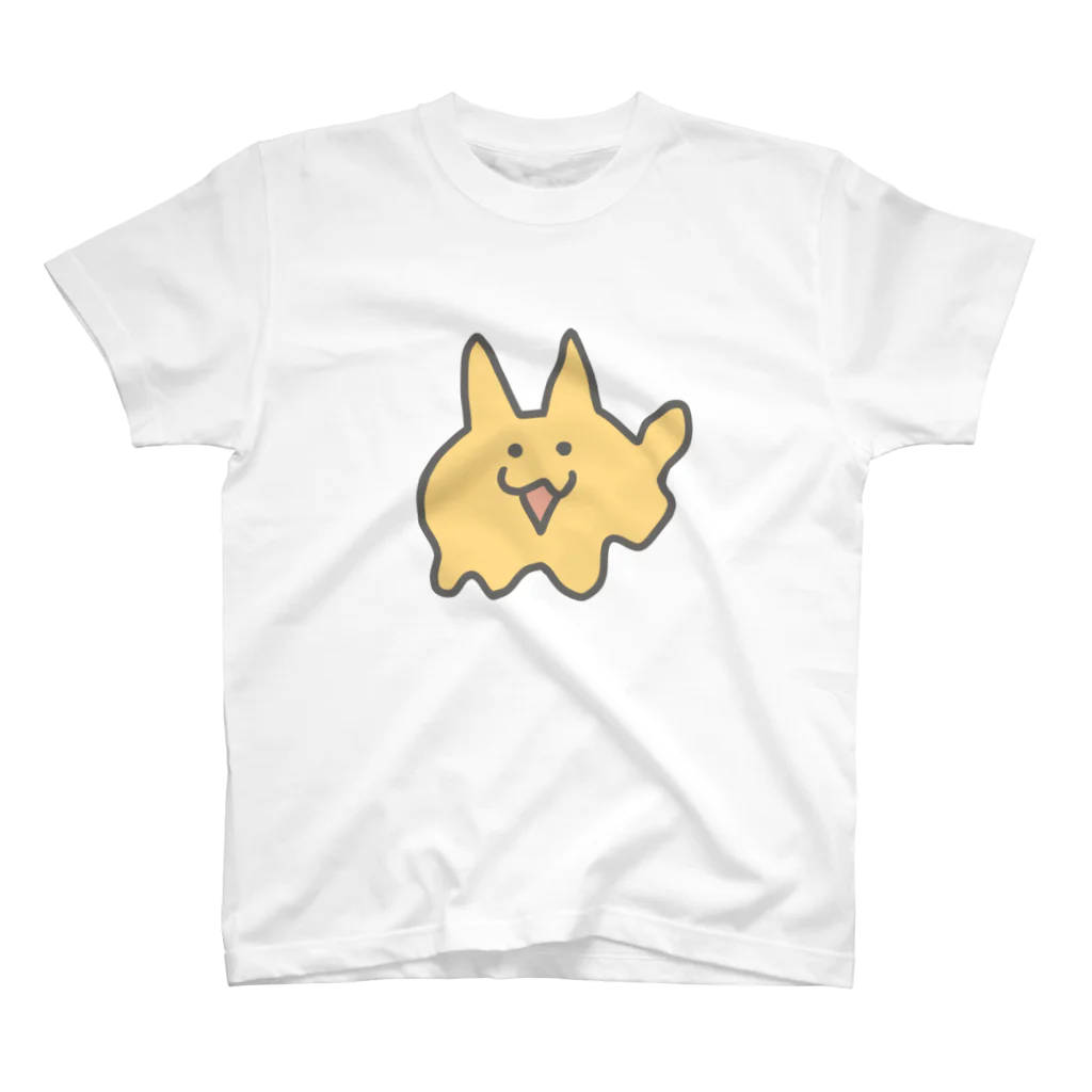 cat'scafeねこじゃらしのやわらかいねこ　きいろ スタンダードTシャツ