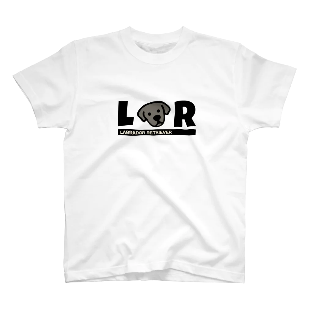 Lab Lab Lab ♡きゅん♡なラブラドールの黒ラブ♡LR スタンダードTシャツ スタンダードTシャツ