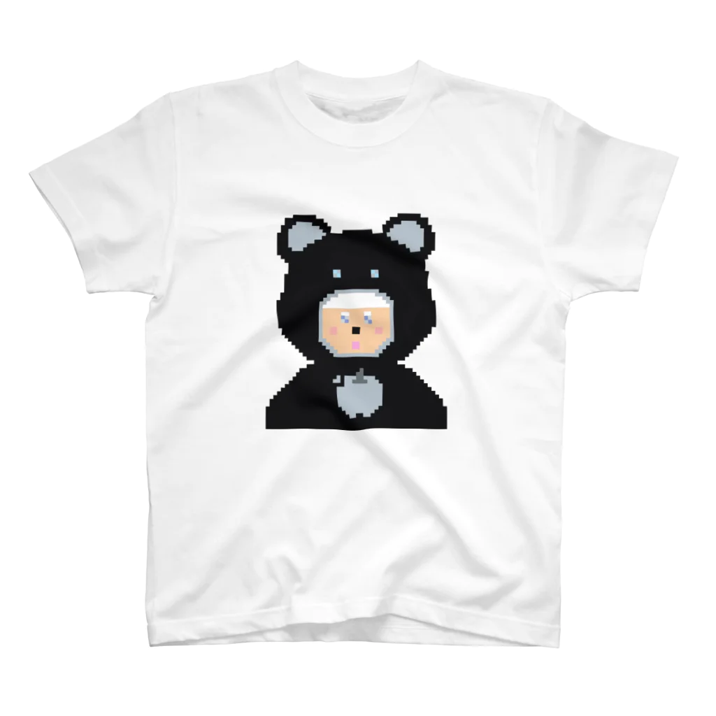 woznftのBlack Bear/woznft Regular Fit T-Shirt