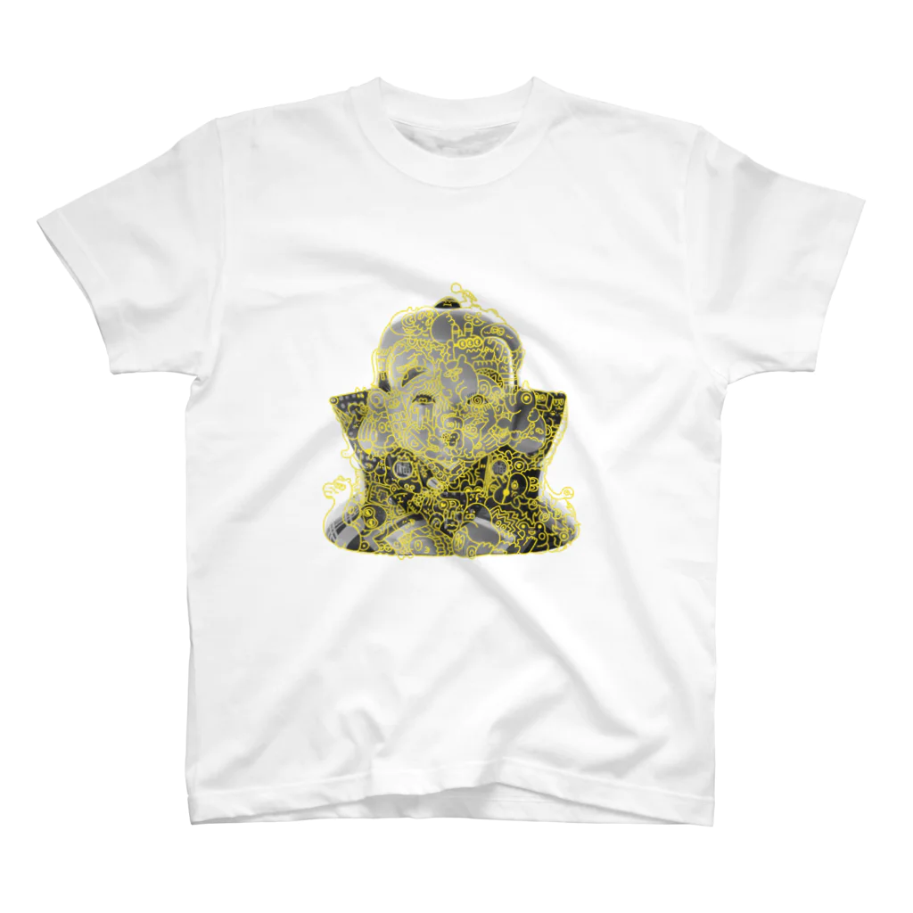 GAMOBOYのおみせの〈福助〉ネオン魑魅魍魎 Regular Fit T-Shirt