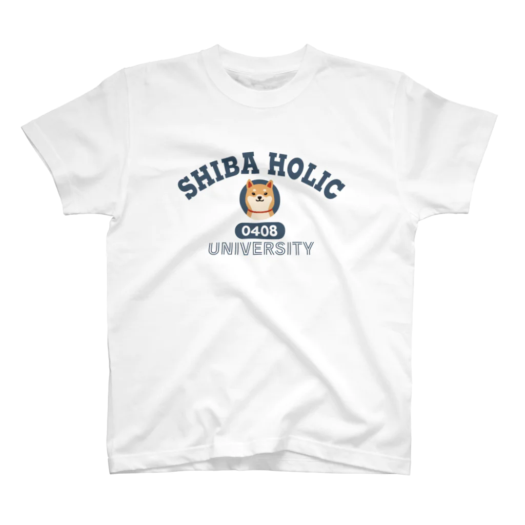 しばじるしデザインのSHIBA HOLIC（柴犬中毒大学） スタンダードTシャツ