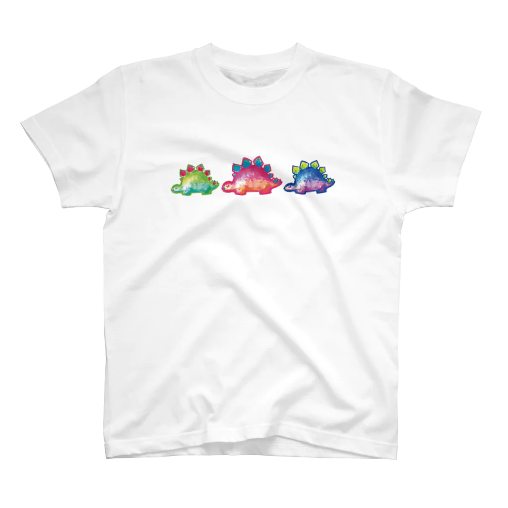 DinosauRinの３匹のステゴザウルス スタンダードTシャツ