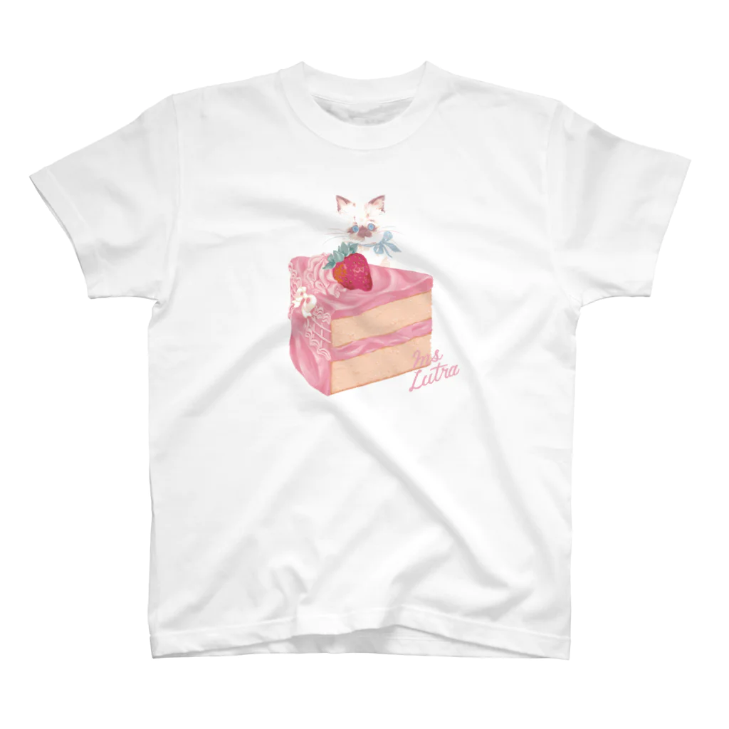 かわうそ🐹Ms LUTRAのcat made cake/F Regular Fit T-Shirt