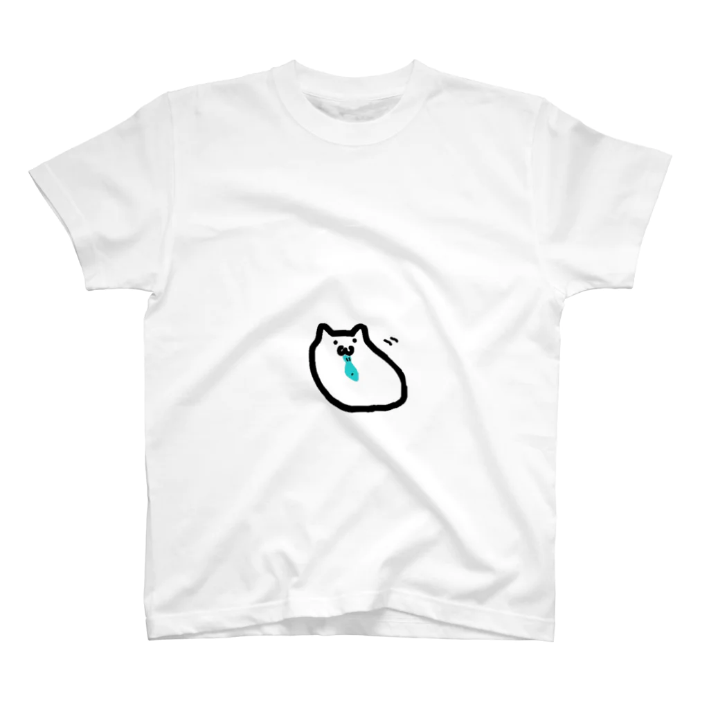 猫アレルギーのねこすきんちゅのくがやまねこ スタンダードTシャツ