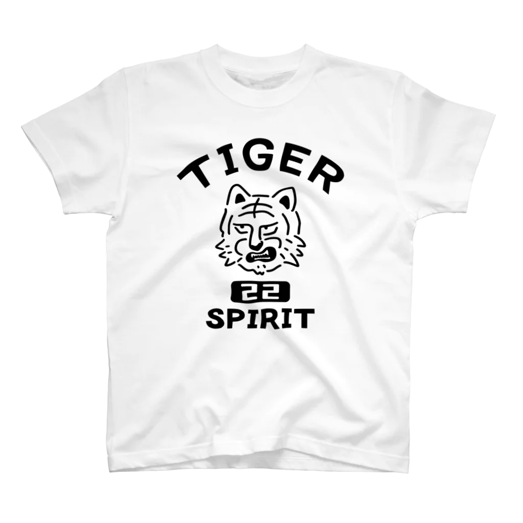 AliviostaのTIGER SPIRIT タイガー アメリカンカレッジ動物 虎 おもしろかわいい Regular Fit T-Shirt