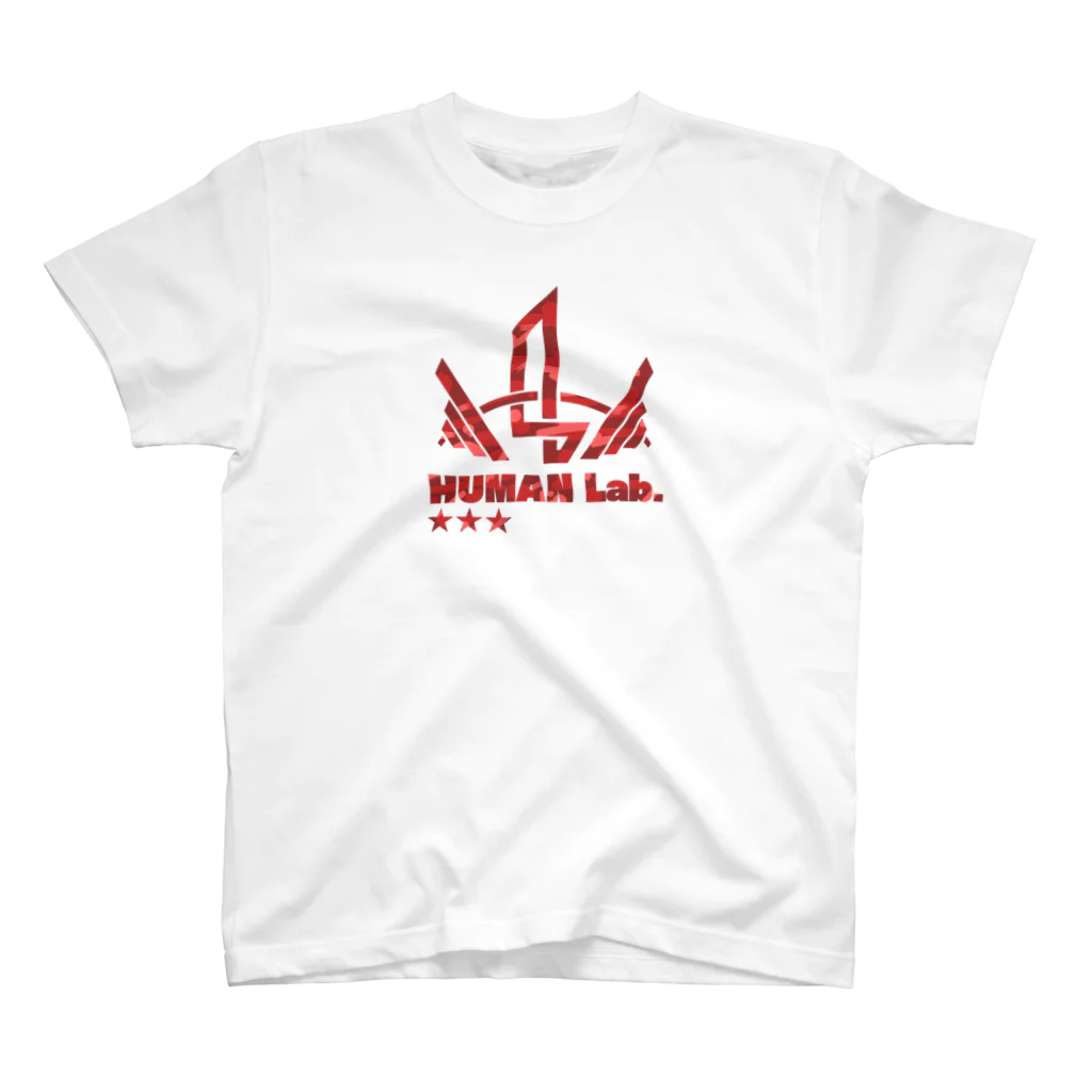 おうちファッションの新HUMAN Lab.アパレル　赤カモ Regular Fit T-Shirt
