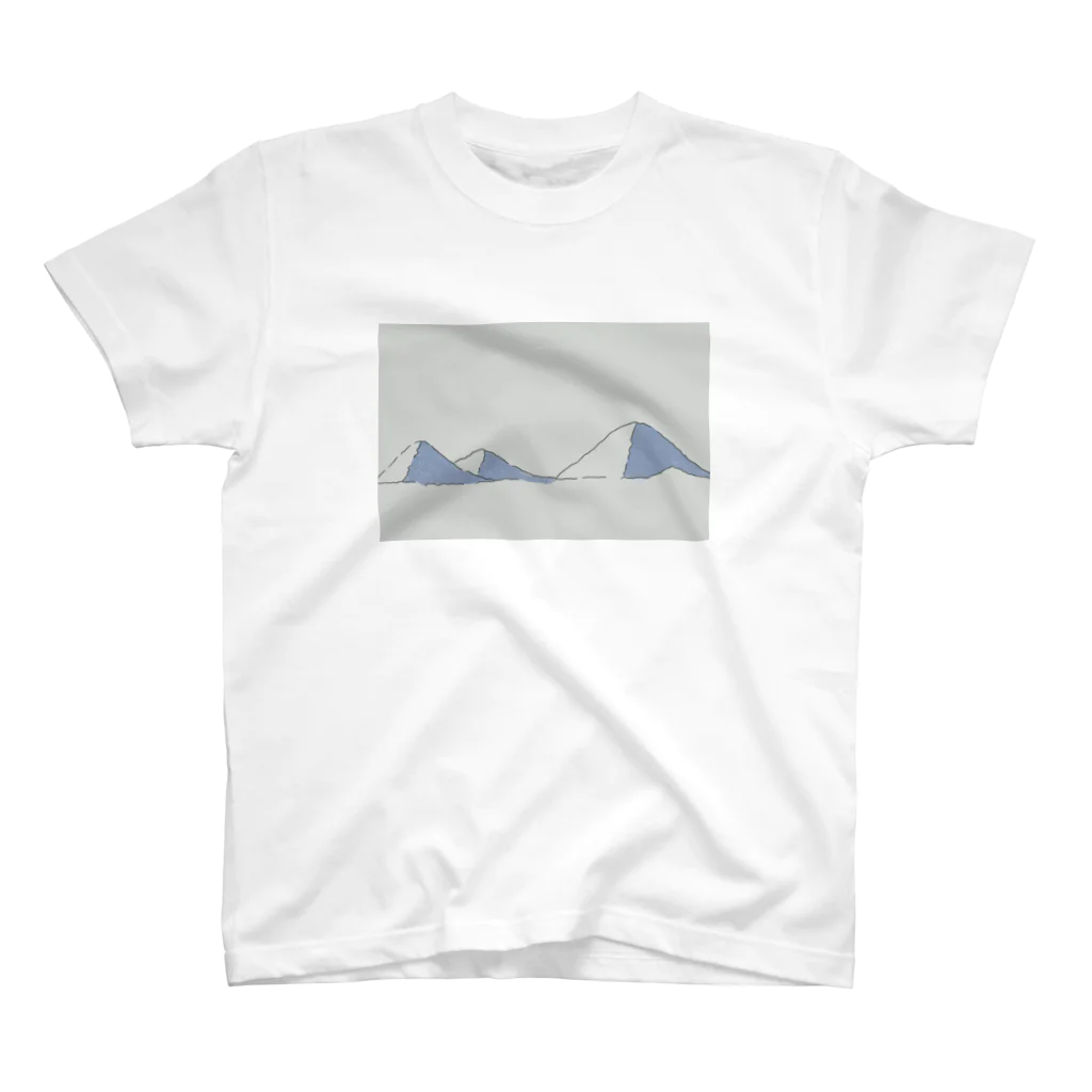 tamacoの山の絵2 Regular Fit T-Shirt