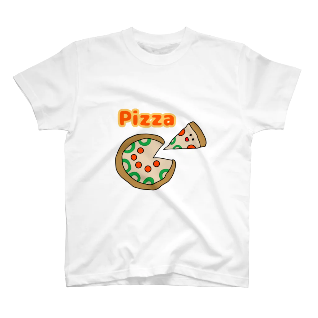 mocha_jasmine_shopの美味しいピザが食べたいな スタンダードTシャツ