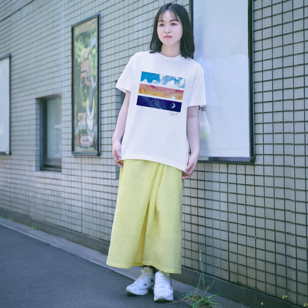地球屋SUZURI店の空図鑑(ロゴ入り) Regular Fit T-Shirt
