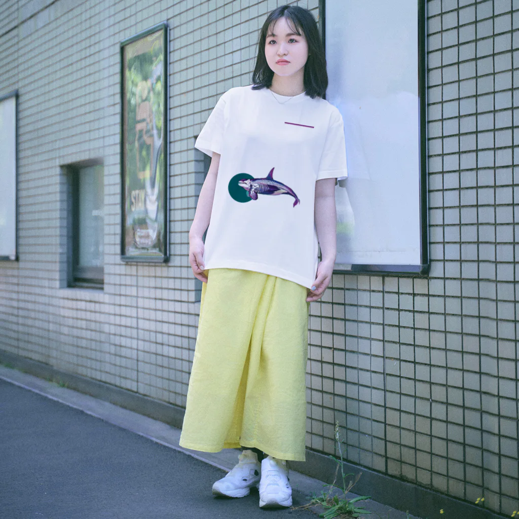 どうぶつのホネ、ときどきキョウリュウ。のシャチのホネ Regular Fit T-Shirt