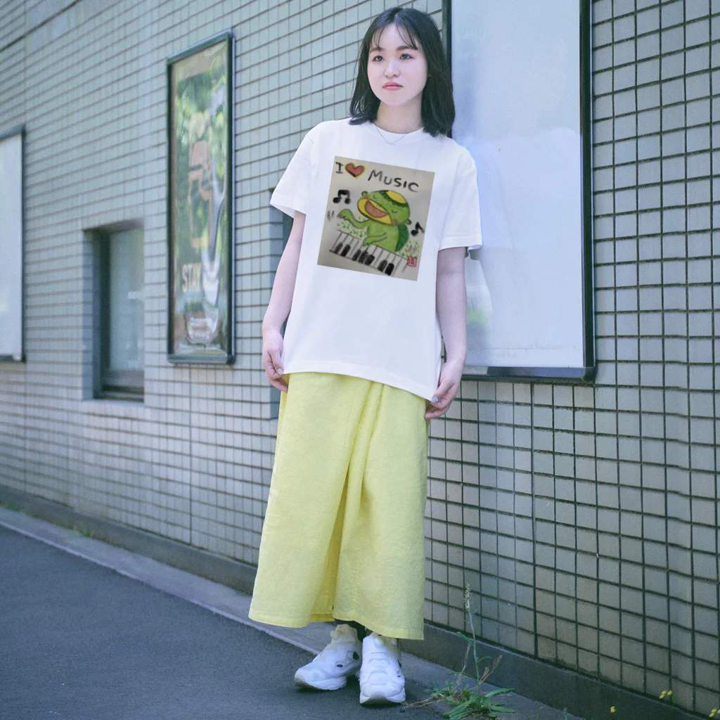 KIYOKA88WONDERLANDのピアノかっぱくん Piano Kappa-kun Regular Fit T-Shirt