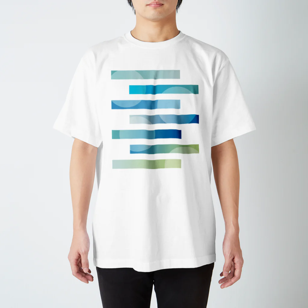 ほうせきやさんのカラフル付箋Ver.青 Regular Fit T-Shirt