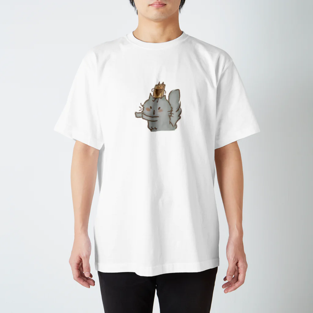 くつしたねこのちょとまってくださぁいにゃんこ Regular Fit T-Shirt